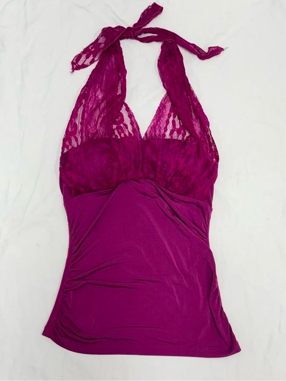 Vintage lace halter top